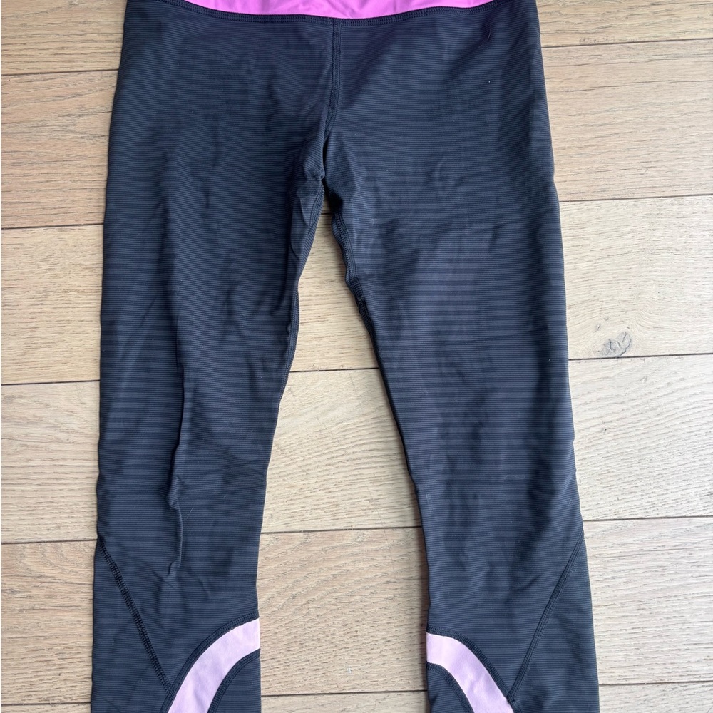 Lululemon Athletica Black and Pink Leggings